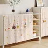 Cortina Cubre Gabinete de Cocina Cortina para Gabinete Abierto sin Puertas Cortina Antipolvo Cubre Gabinete para Zapatos Gabinete Misceláneo Cortina de Cobertura Cortina de Jalar