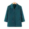 Ropa de verano para mujeres de mediana edad y mayores, camisa elegante de abuela, ropa de moda para madres, tops holgados para mujeres mayores en verano