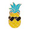 Nuevo Broche de Metal Colorido Creativo de Fruta Piña Aleación Goteo de Aceite Insignia Insignia de la Serie de Frutas Fresca y Simple