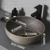 Lavabo de encimera retro Lavabo exterior Lavabo artístico de patio Lavabo cerámico de baño Lavabo de balcón Producto nuevo