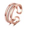 Japonês e coreano venda quente flash anel de diamante feminino imitação estilo frio design sentido nicho dedo indicador anel ins anel 520 qixi presente