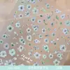Adesivos de Unha com Flores Secas Simuladas, Populares no Xiaohongshu, Pétalas Florais de Primavera, Decalques de Unha em Relevo Florais Estilo Japonês