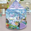 Tienda de campaña para niños Amazon transfronteriza, casa de juegos interior y exterior, tienda para niños y niñas, plegable, para disparar, piscina de bolas oceánicas, juguete