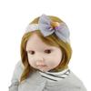 Diadema de encaje con lazo para bebé, accesorios elásticos de malla para el cabello, estilo coreano, estilo europeo y americano, para niños
