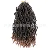 Peruca de crochê Nu Locs Tadpole com fibra química europeia e americana, tamanho 36, disponível em estoque.