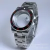 Acessórios de relógio para Submariner 40mm caixa de aço inoxidável, vidro de safira, bisel de cerâmica, adequado para movimento NH35/8215