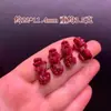 Arena púrpura y dorada de alto contenido natural pez dorado bebé pequeño valiente en la piel del tesoro descanso DIY pulsera accesorios cinabrio rojo mayoreo