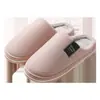 Chinelos de Algodão Outono e Inverno para Homens, com Solado Grosso para Uso Externo, Quentes para Interior, Antiderrapantes, com Solado Macio, Tamanho Grande, Chinelos Domésticos para o Inverno