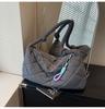 Bolso de Hombro Cruzado Nuevo Crema Bolso Puff Portátil Gran Capacidad Estilo Relajado Color Sólido Simple Bolso Bandolera