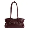 Bolso tote simple, moderno y único para mujer, nuevo modelo 2026, sensación de alta gama, con hebilla de cinturón, para llevar casual en el hombro, cruzado y debajo del brazo