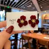 Pendientes de Flor de Felpa para Otoño e Invierno para Mujer, Modernos y Versátiles, Elegantes y Únicos, Pendientes de Botón Recubiertos al por Mayor