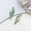 1 Accesorio de Joyería DIY Verde Aleación Esmalte Flor de Cerezo Colgante Llavero Pendientes Accesorios para el Cabello Encanto para Teléfono Venta al por Mayor