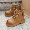 Moda Infantil Dr. Botas Martens 2026 Nuevo Estilo Otoño Estudiante Estilo Británico Botines Bajos Cortos Niños y Niñas Antideslizantes Botas de Suela Única Modernas