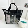 Bolsa de Playa para Mujer, Estilo Coreano de Verano, Malla, Transfronteriza Europea y Americana, Neceser Impermeable, Bolsa de Almacenamiento Portátil de Gran Capacidad para Uso en Exteriores