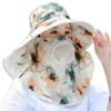 Chapéu de Sol Novo 2025 com Aba Grande Feminino de Verão para Bicicleta com Cobertura Facial Anti-Ultravioleta Chapéu de Sol com Aba Grande Chapéu Fresco para Colheita de Chá