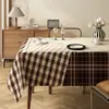 Mantel Retro Impermeable a Prueba de Aceite Lavable Resistente al Calor Mantel para Mesa de Comedor Modelo Nuevo 2026 Lujo Ligero Gama Alta Mantel para Mesa de Café