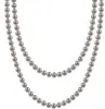 Cadena de Suéter de Doble Capa de Lujo Ligero, Simple y de Moda, Collar de Alta Gama para Mujer, Accesorios de Collar de Perlas Francesas