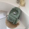 2024 Nueva Mochila de Campus para Estudiante Coreano de Moda Mochila de Pana para Estudiante de Preparatoria y Universidad Bolso Escolar para Clases Mujeres