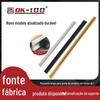 Alça de Liga de Alumínio Minimalista de Luxo Leve Tira Longa em Forma de I Puxador de Porta de Armário Guarda-Roupa Dourado Fosco Puxador de Porta de Armário Mobiliário Armário de Cozinha