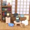 Micro Paisaje Simple Creativo Retro Electrodomésticos Adornos para Sala de Estar Casa de Muñecas Decoraciones DIY Miniaturas de Resina Adornos Pequeños