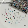 1*2*3t strass de zircônia cúbica de diamante para nail art, decorações de unha DIY modernas e deslumbrantes, strass de base plana para nail art, acessórios de unha