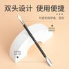 Tijeras para cutícula Meitao de acero inoxidable empujador de cutícula negro pinzas para cutícula pinzas de belleza uñas postizas con púas juego de 2 piezas acero empujador set de manicura