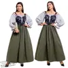 Vestido Medieval Renacentista Europeo y Americano Disfraz de Performance Falda Dirndl Bávara Oktoberfest