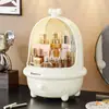 Caja de Almacenamiento de Maquillaje para Dormitorio Hogareño a Prueba de Polvo Multifuncional de Gran Capacidad Estante de Almacenamiento de Productos para el Cuidado de la Piel Caja de Almacenamiento a Prueba de Polvo de Escritorio