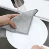 Paño de Limpieza de una Sola Capa con Hilo Plateado, Modelo: YS-S20, 20 x 20 cm, Paño de Limpieza de Cocina Multiusos