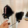 Lindo Pasador de Pelo Orejas de Gato Maid Orejas de Animal Lazo Tocado Gato Conejo Campana Diadema Halloween Accesorios para el Cabello Venta al Mayoreo
