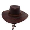 Sombrero de caballero retro para exteriores, de ala grande, estilo vaquero occidental, para hombre y mujer.