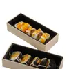 Caixas Bento de Quatro e Cinco Compartimentos em Estoque, Caixas de Almoço Descartáveis de Madeira Estilo Japonês, Caixas para Levar, Caixas de Embalagem para Refeições de Negócios