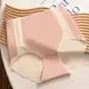 Pantalillas de Hielo de Seda Sin Costuras para Control de Abdomen de Mujer, Cintura Alta, Contraste de Color, Modernas, Tallas Grandes, Moldeadoras de Cuerpo, Ropa Interior Anti-pellizco en Glúteos, Mayoreo