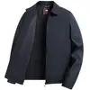 Ropa de abrigo Padre de mediana edad Estilo Primavera y Otoño Chaqueta Casual de Negocios Top para Hombre Chaqueta de Solapa de Primavera para Hombre