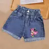 Shorts de Mezclilla para Niña 2025 Nuevos Shorts Casuales Elásticos para Niños Pantalones Elegantes de Ropa para Niñas Princesa