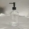 Fornecedor da Fabricante Garrafa de Álcool em Gel 420ml, Garrafa de Vidro Transparente Colorida com Padrão Vertical Quadrado, Garrafa de Vidro para Álcool em Gel