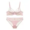 Nuevo Sujetador Push-Up Ultra Fino Estilo Francés, Puro Deseo, Sexy y Cómodo, Minimiza Busto Grande, Levanta y Soporta, Conjunto de Lencería para Mujer
