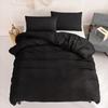 Juego de tres piezas de color liso para el hogar transfronterizo Kit de ropa de cama transfronteriza de Amazon funda de edredón funda de almohada ropa de cama al por mayor comercio exterior