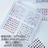 Álbum de cartões de alfabetização, álbum de cartões de quatro compartimentos com páginas transparentes, coleção de pequenas pinturas quadradas, álbum de armazenamento de adesivos de pintura em aquarela