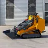 Venda Direta de Fábrica Bobcat de Pequeno Porte para Engenharia Civil, Bobcat de Pequeno Porte para Demolição Interna, Mini Carregadeira para Preenchimento de Terraplenagem Exportação