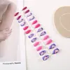 Garra de Águia Pequena Série de Estampas Casuais Manicure Usável para Mulheres 24 Peças Manicure Pronta Unhas Amêndoa