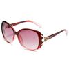 Nuevas gafas de sol con bisagra de metal de diamante cabeza de zorro para damas gafas de sol de moda europea y americana fábrica de gafas de mano 8842