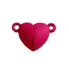 Nova cor sólida pintura magnética sucção fivela metal amor coração diy casal pingente pulseira feminino pingente material atacado