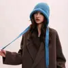 Chapéu e Bolsa de Uso Duplo Estilo Coreano Casual Versátil Chapéu de Tricô para Mulheres no Outono e Inverno para Proteger do Frio e Calor Chapéu de Lã Moderno