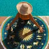 Toalla de Playa de Microfibra Grande Transfronteriza, Esterilla de Playa Redonda Estampada con Borlas, Toalla de Baño de Secado Rápido, Toalla Personalizada
