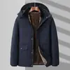 Jaqueta de Algodão com Forro de Lã Tamanho Extra Grande M-8XL para Outono e Inverno, Roupa Casual Quente para Homens de Meia-Idade e Idosos, Casaco Quente