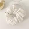 Anillo para el cabello con forma de estrella bronceadora creativa para intestino grueso, accesorios para el cabello de tela de gasa con viento frío, anillo de salchicha gorda bm coreana, cuerda para la cabeza