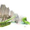 Tobogán combinado al aire libre para jardín de infantes, tobogán de modelado para niños al aire libre, equipo de tobogán de diversión para jardín de infantes