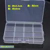 Caja de almacenamiento de maquillaje artista de maquillaje pasador caja de plástico transparente cuerda para el pelo banda de goma clip clip cosméticos