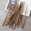 Asas de Frango de Tronco Estilo Japonês Palitos de Madeira Sem Tinta Sem Cera Utensílios de Mesa de Madeira Maciça Estilo Japonês Doméstico Conjunto Familiar de Madeira Maciça 10 Pares